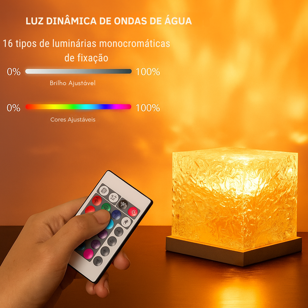 Luminária Aurora de Cristal