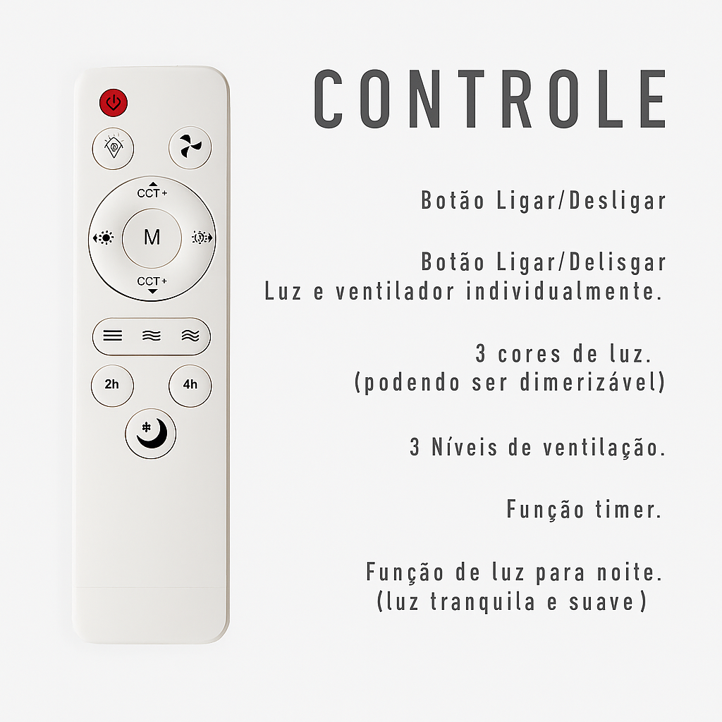 Ventilador de Teto Inteligente