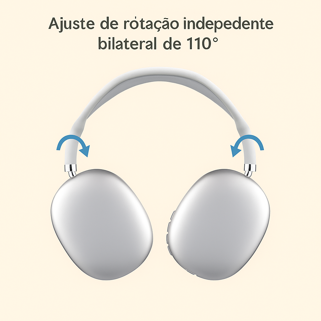 Fone de Ouvido Bluetooth Sem Fio P9 Air – Conforto, Estilo e Som de Qualidade