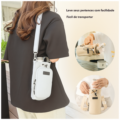 Bolsa Porta-Garrafa Impermeável com Alça Ajustável