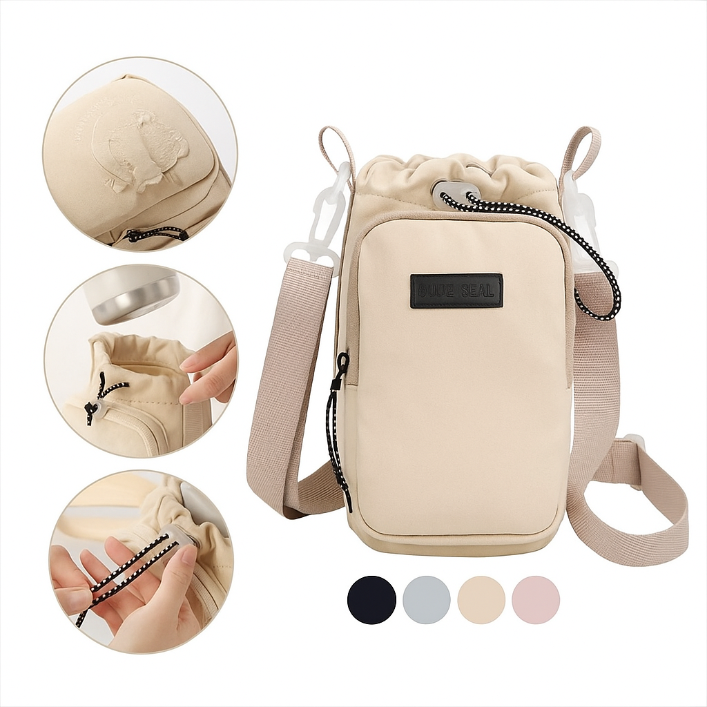 Bolsa Porta-Garrafa Impermeável com Alça Ajustável