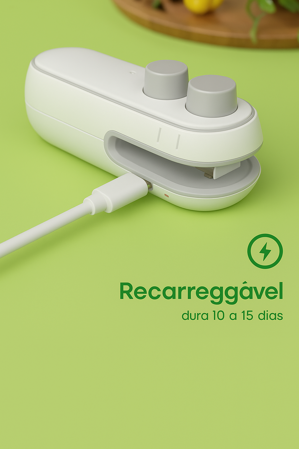 (COMPRE 1 LEVE 2) Mini Selador Magnético 2 em 1 - USB