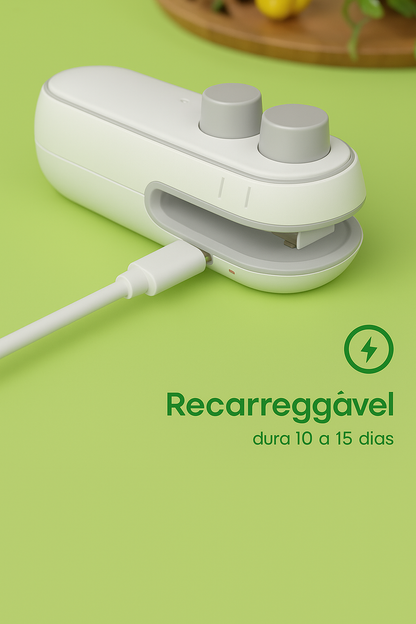 (COMPRE 1 LEVE 2) Mini Selador Magnético 2 em 1 - USB