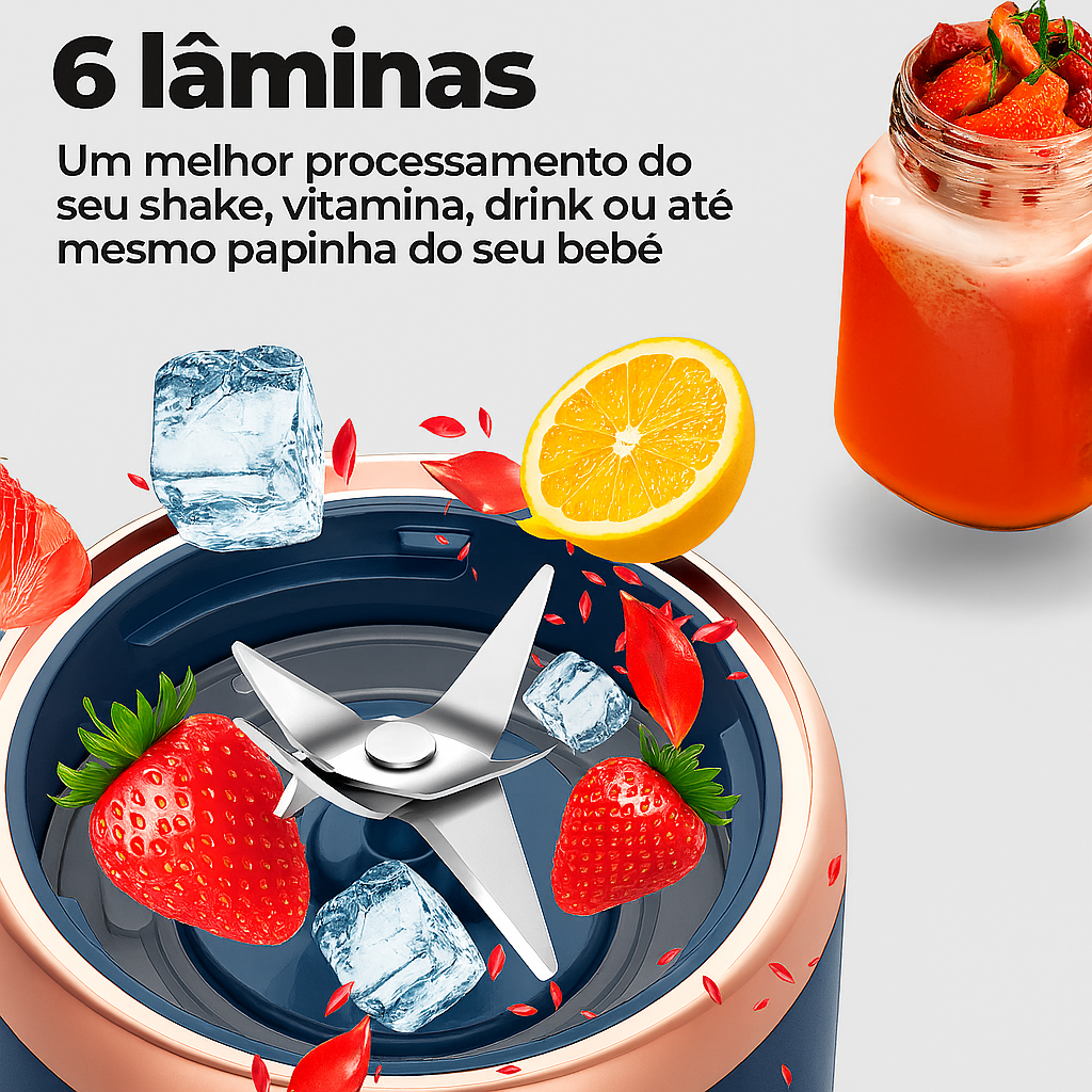 Copo Liquidificador Portátil