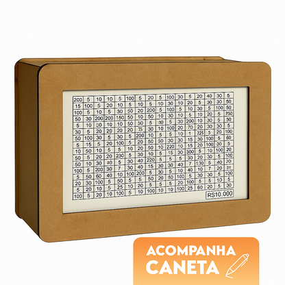 Cofrinho Desafio Japonês – Junte até R$10.000 de forma divertida