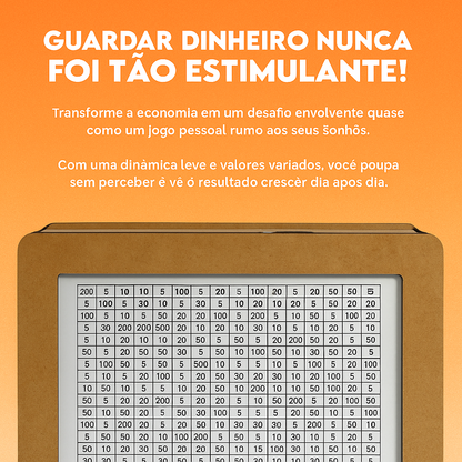 Cofrinho Desafio Japonês – Junte até R$10.000 de forma divertida