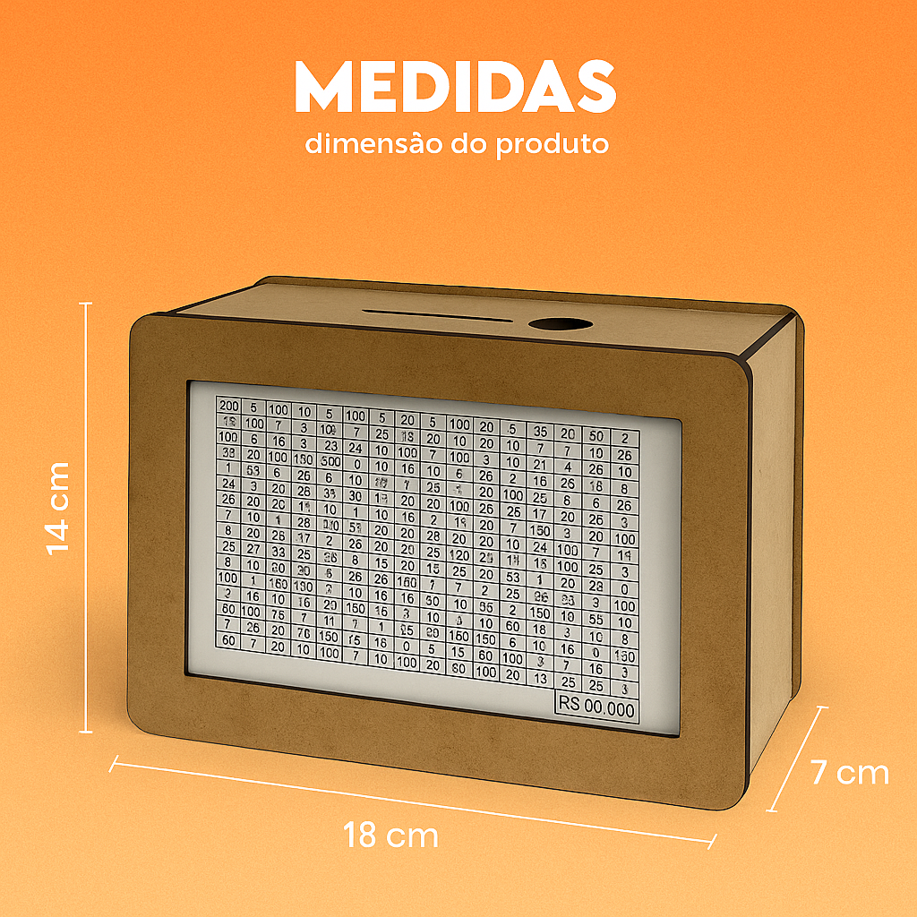 Cofrinho Desafio Japonês – Junte até R$10.000 de forma divertida