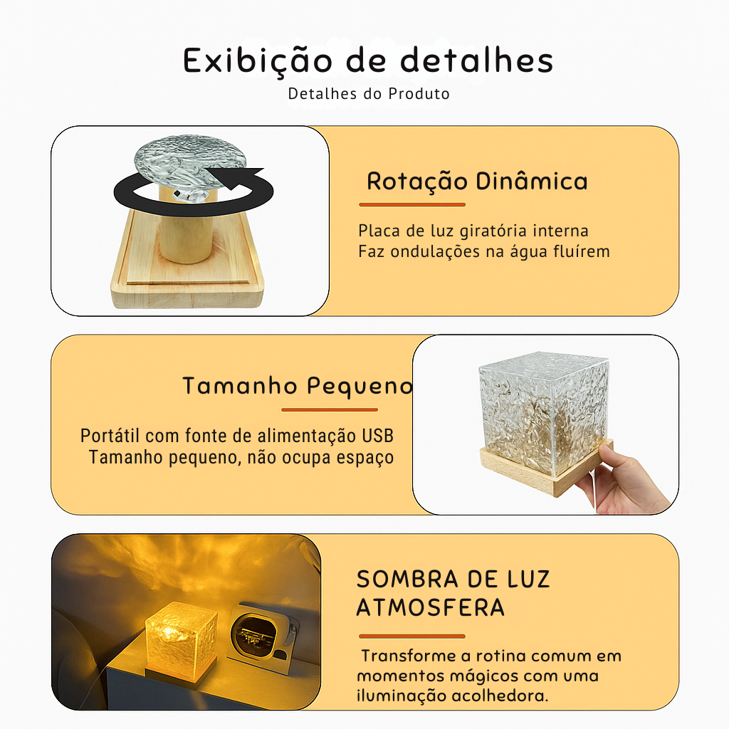 Luminária Aurora de Cristal