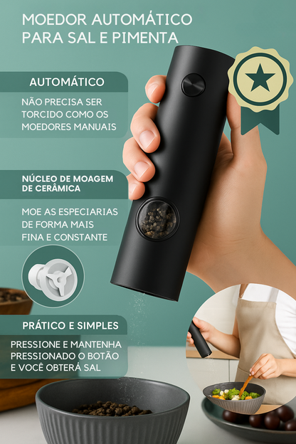 Moedor Elétrico de Sal e Pimenta