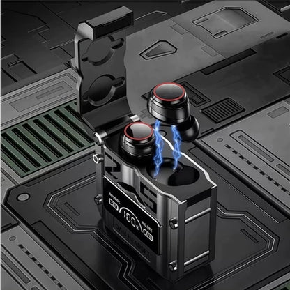 Fone Bluetooth M25 Pro™ – Som 9D + Case PowerBank com LED